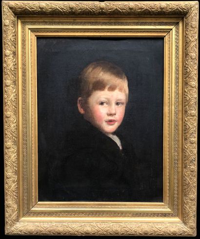 null Frank Thomas COPNALL (1870-1949) "Portrait d'un jeune garçon" HST, SAG, datée...
