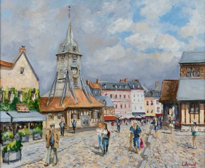 null Daniel LALLEMAND "Holidays at the Place Sainte Catherine in Honfleur" HST, SBD,...