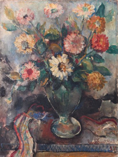 null Pierre Ernest KOHL (1897-1985) "Bouquet de fleurs" 1927, HST, signée et datée...
