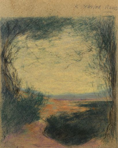null Attributed to Ker Xavier ROUSSEL "Landscape" Pastel, 29x23cm