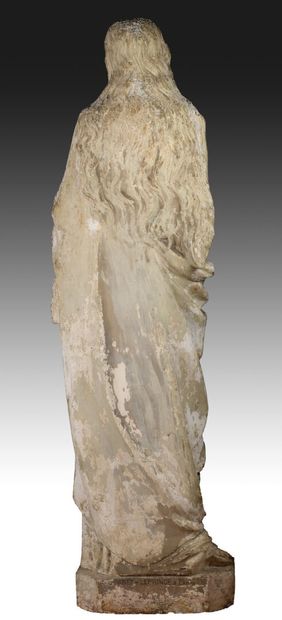 null Large Saint Madeleine in plaster late 19th century, signed BARET Le Prince à...