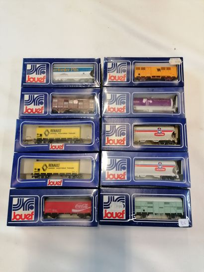 null JOUEF Lot of 10 cars in boxes (without guarantee of functioning)