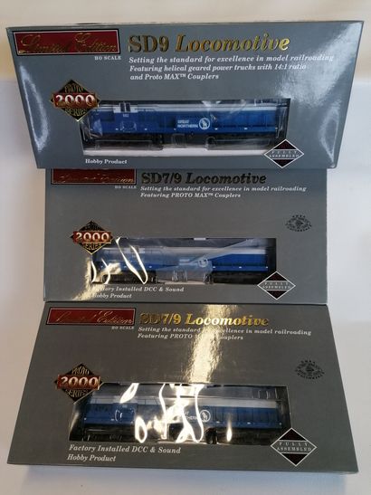 PROTO SERIES 3 locomotives SD7/9 en version...