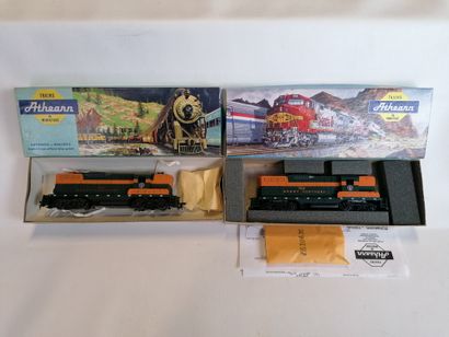 null ATHEARN 2 GP7 and GP9 Great Northern locomotives (no guarantee of operation...
