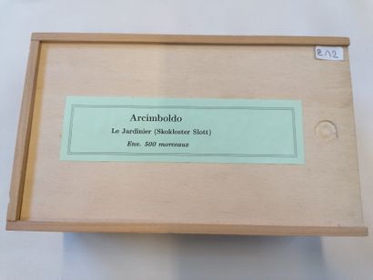 null Musées Nationaux ?? 500 pièces "Le Jardinier, Arcimboldo" Boîte en bois avec...