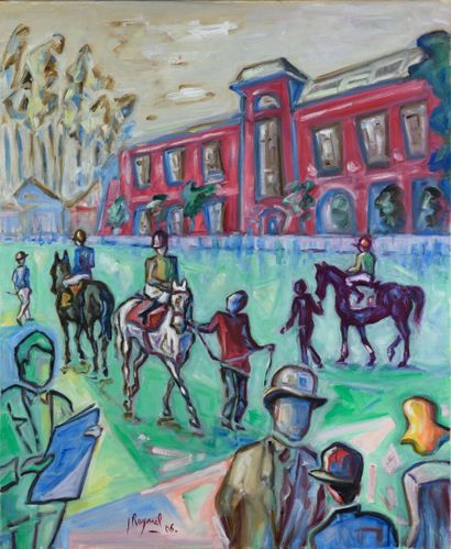 null Josy RAYNAL "Deauville before the race 2006" HST, SBG, 67.5x53.5cm