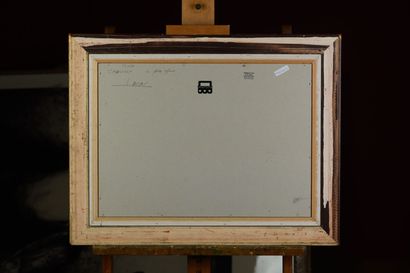 null DE VOS "Chausey" acrylique sur panneau, SBG, 38x52.5cm