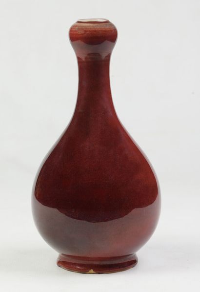 null Vase SANG DE BOEUF Chine H35.5cm