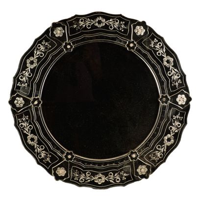 null Miroir Venitien fleuri Diamètre 80cm