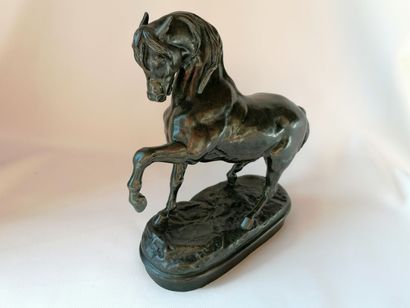 null 
Antoine Louis BARYE (1795 -1875) CHEVAL TURC N° 2 (Antérieur gauche levé, terrasse...