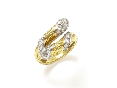 null MAUBOUSSIN PARIS

Ring you and me in gold 750 and platinum 850 thousandths with...