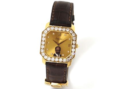 null 
LAEDEL
 Bracelet watch in gold 750 thousandths
 gilded dial with the effigy...