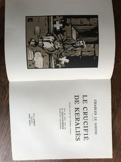 null Charles Le Goffic, "Le crucifié de Keralies" éditions O.L Aubert Saint Brieuc,...