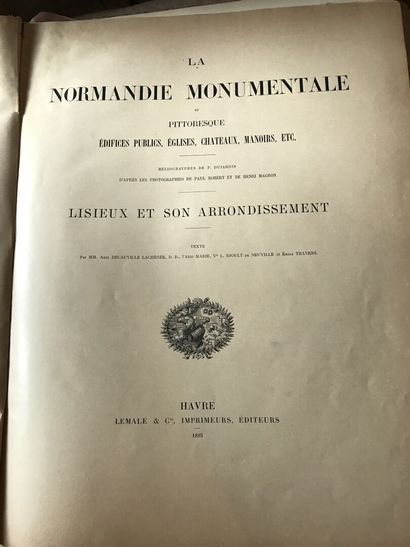 null La Normandie monumentale, ouvrage à thème sur la Normandie fin XIXe. (en l'...