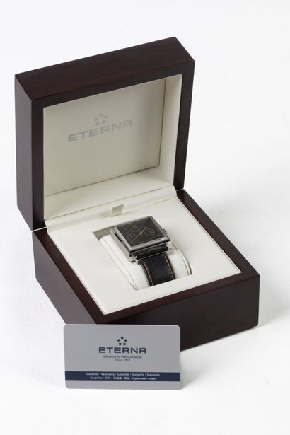 ETERNA Men's watch with leather strap in...