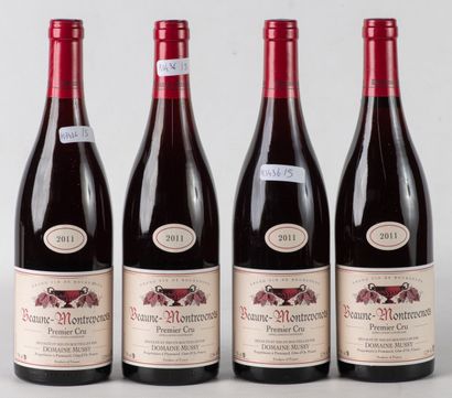 null 4 bottles of Beaune-Montrevenots, premier cru, domaine Mussy, 2011