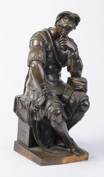 Achille Collas. Sculpture of Scholar. Mechanical...