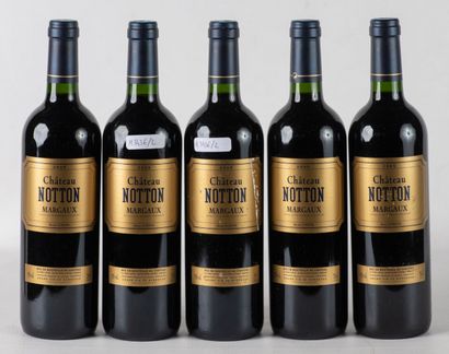 5 bottles of Château Notton, 2005, Margaux,...