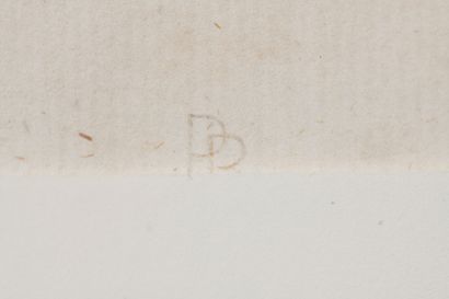 null Pierre BONNARD "Nu", crayon, monogrammé "PB" en bas à gauche, un certificat...