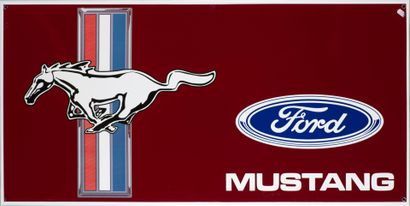 null Plaque émaillée Ford Mustang, plaque moderne, 100x50 cm