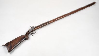 null Carabine de chasse vers 1840 platine signé "LEFEVRE", réparation ancienne à...