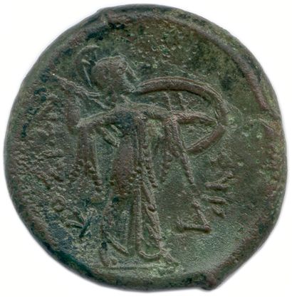 null SICILE - SYRACUSE époque du Pyrrhus 278-276 
Tête d'Héraklès à gauche, coiffée...