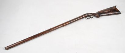 null Carabine de chasse vers 1840 platine signé "LEFEVRE", réparation ancienne à...