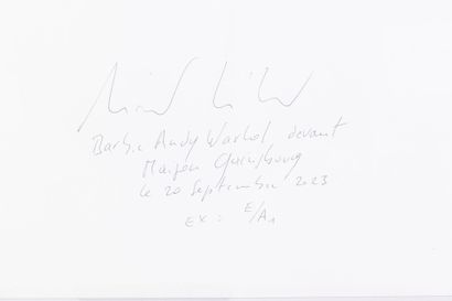 null Michel TREHET "Barbie Andy Warhol devant Maison Gainsbourg, le 20 septembre...