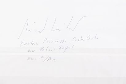 null Michel TREHET " Barbie Princesse, cache-cache au Palais Royal", tirage numérique,...
