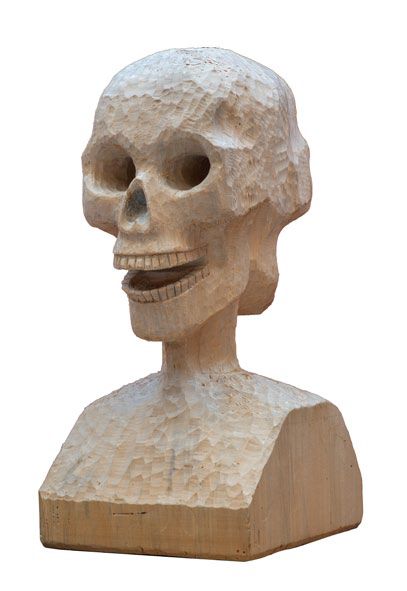 Jacques DIAMENT «Tête de mort Janus»
Sculpture sur bois
H. 40cm