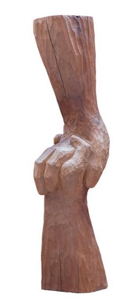 Jacques DIAMENT «Bras antipodistes»
Sculpture sur bois
H. 51,5cm
