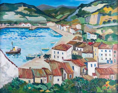 André CHARIGNY 1902-2000 «Paysage» peinture, SBG
27x35cm
