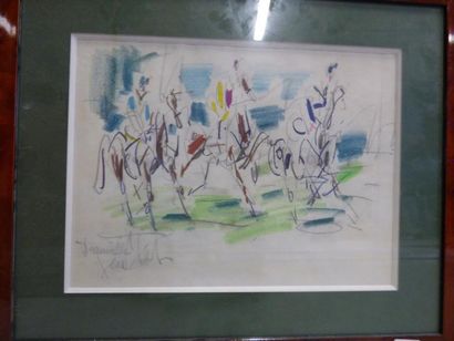 null Gen PAUL 

1895-1975 

"Deauville" 

crayon et aquarelle, titrée et SBG, 29...