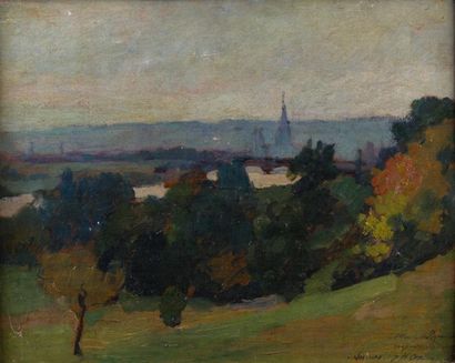 null Henry OTTMANN 

1877-1927

"La vallée de la Seine"

HSP, SBD, 41x32cm