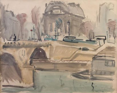 null ARNOLD

1891-1946

"Rue de Paris"

aquarelle, SBD, 48x38cm