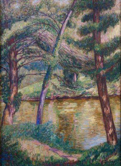 null Léon DETROY 

1857-1955

" Paysage"

HST, SBD, 71,5x52.5cm