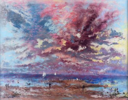 Bernard LORIOT Bernard LORIOT

1925-1998

«Ciel d’orage à Deauville»

aquarelle,...