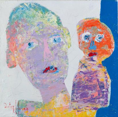 Victor HASCH Victor HASCH

1945-2010

«Les deux portraits»

HST, SBG, 40x40cm