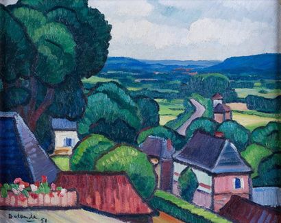 Gaston BALANDE Gaston BALANDE

1880-1971

«Paysage»

HST, SBG et datée 51, 33x41...