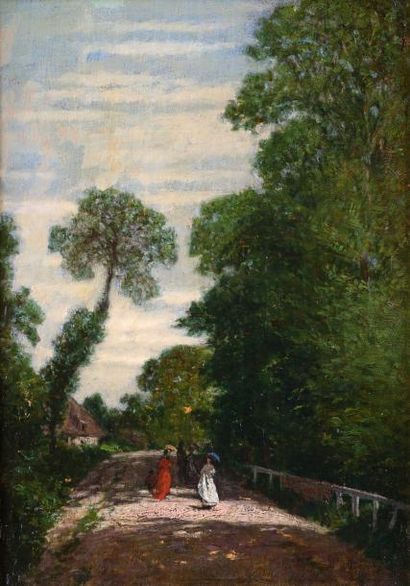 Alexandre DUBOURG Alexandre DUBOURG

1821-1891

«Promenade sur le pont»

huile sur...