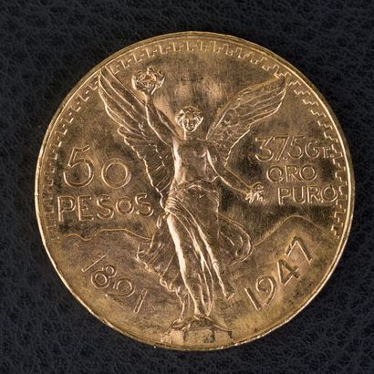 Une pièce de 50 pesos Une pièce de 50 pesos 

1821-1947

en or

37.5gr