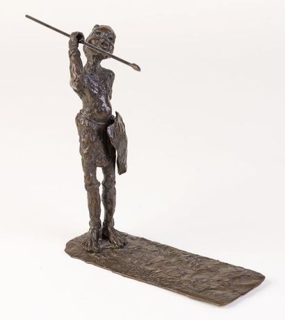 Léopold ANDREU Léopold ANDREU 

1960 

" L'Africain " 

bronze, 1/8ex, H : 21cm....