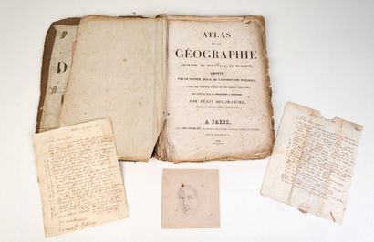 Un lot comprenant deux lettres manuscrites de Georges DUBOURG à son fils Alexandre