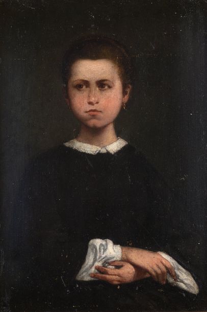 Alexandre DUBOURG Alexandre DUBOURG 

1821-1891 

"Portrait de Cécile HEBERT" 

HSP,...