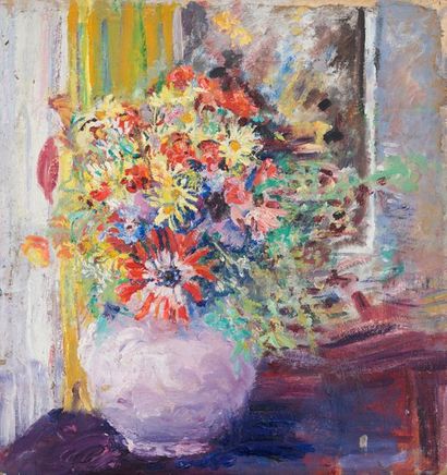 Suzanne CAPPIELLO Suzanne CAPPIELLO 

1880-1969

"Nature morte aux fleurs" 

peinture...