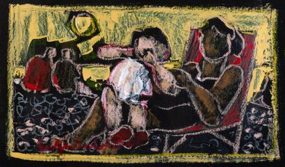 Jeff FRIBOULET Jeff FRIBOULET 

"Une personne assise" 

monotype, SBG, 25.5x43.5...