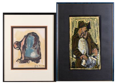 Jeff FRIBOULET Jeff FRIBOULET 

"L'homme" et "La femme"

deux monotypes, SBD, 44x26cm...