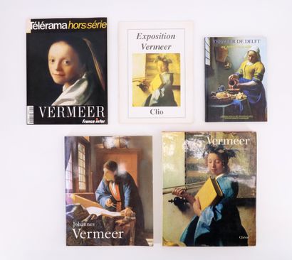  Ensemble d'ouvrages sur Vermeer : 

- Johannes Vermeer, catalogue de l'exposition... Gazette Drouot