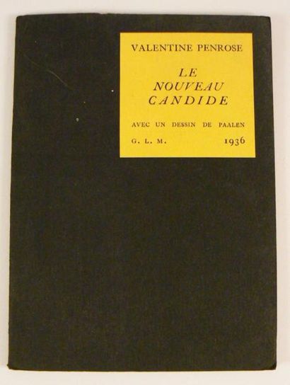 PENROSE (VALENTINE) Le Nouveau Candide. Avec un dessin de PAALEN. Paris, G. L. M.,... Gazette Drouot