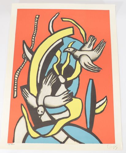 Fernand Léger - Les Oiseaux Fernand Léger - Les Oiseaux
Epoque: Xxième 
Dimensions:... Gazette Drouot
